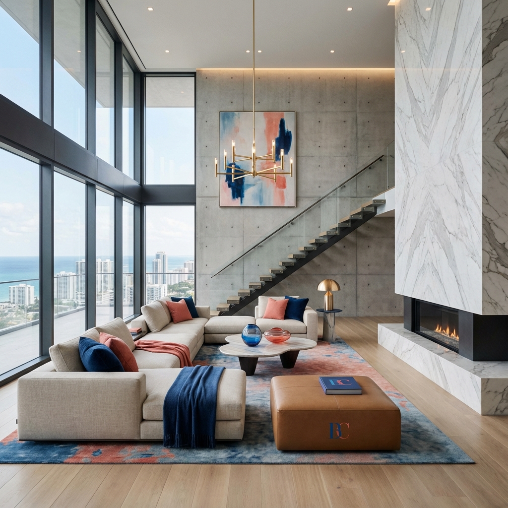Vanguard Living – luxury interior design project with contemporary living spaces